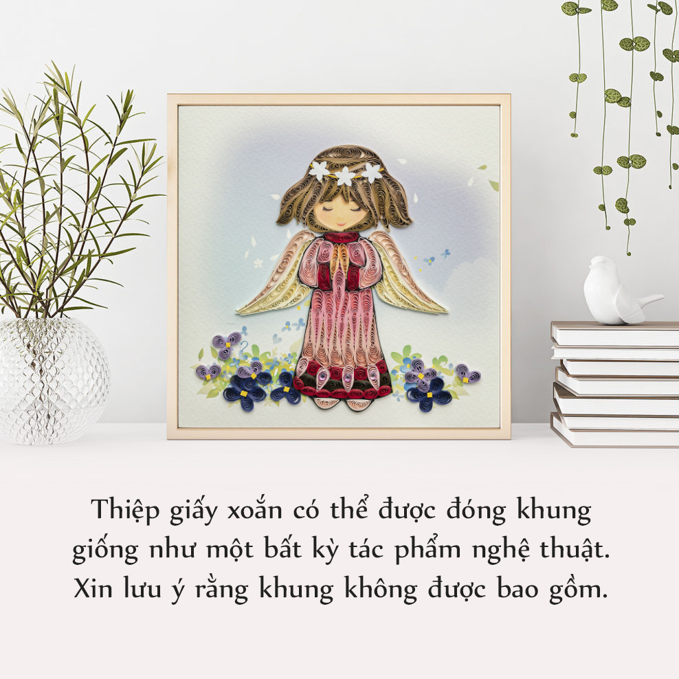 Thiệp Giấy Xoắn Chủ Đề Con Người - NCC-P1503