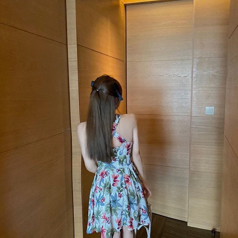 Đầm hai dây hoa dáng suông summer 2021