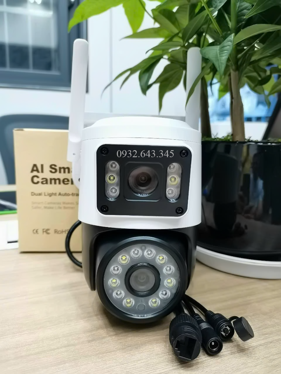 Camera Yoosee 2 mắt kép xem 2 màn hình cùng lúc BL Q18D siêu sáng Hình ảnh sắc nét - Đàm thoại 2 chiều, ban đêm có màu - Hàng Chính Hãng