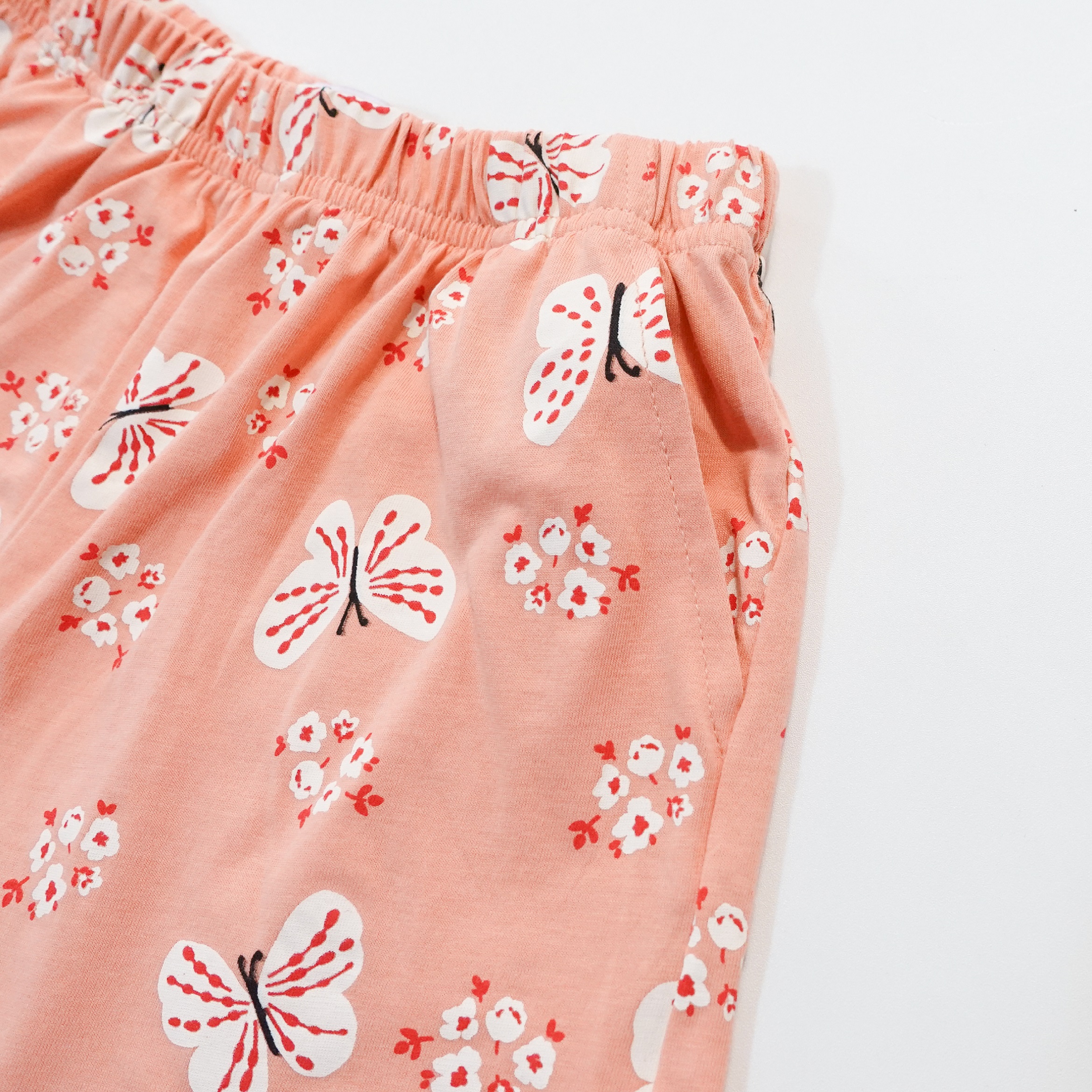 Bộ bé gái Bigfox Miss Meow size đại áo thun cộc tay quần short cotton mặc nhà mùa hè 3-11 tuổi 35kg