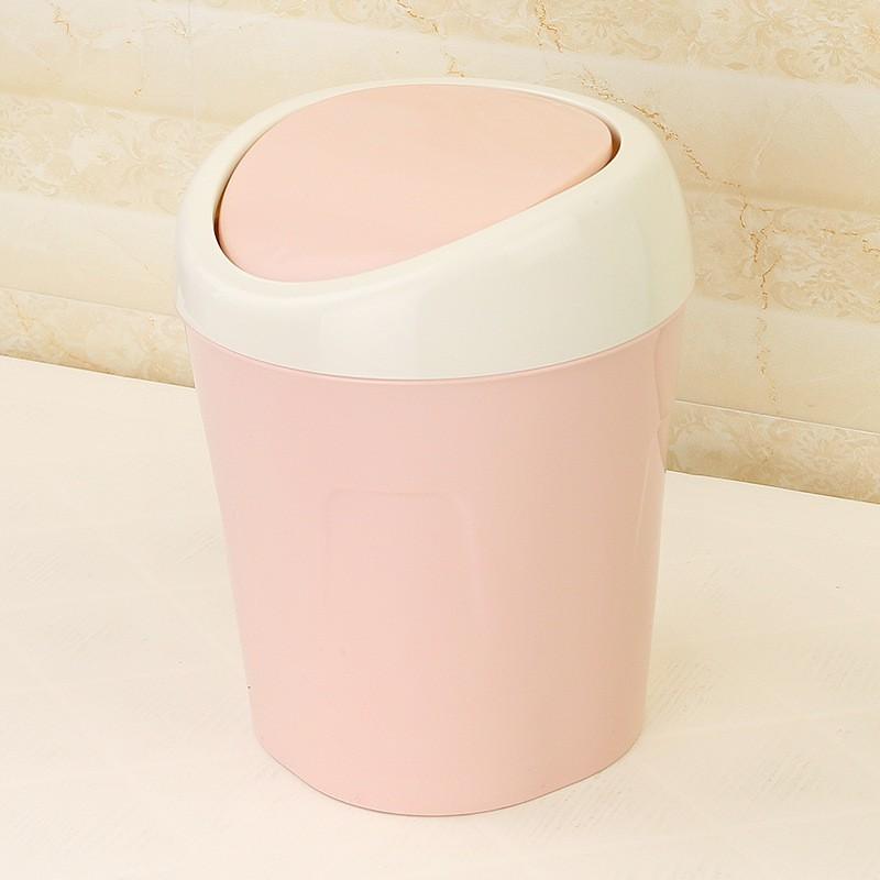 Thùng rác mini để bàn nắp lật nhỏ gọn siêu tiện dụng Happyhome1977