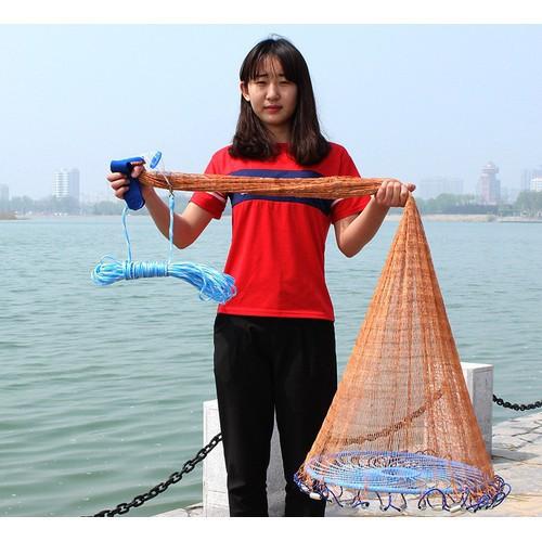 Siêu rẻ- Chài rút đĩa bay sợi dù Thái Lan cao cấp, chài dù đánh cá UFO