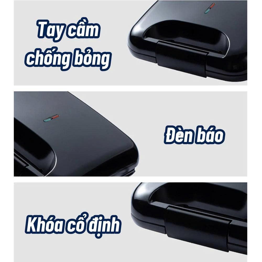 Máy làm bánh khuôn 6 hình động vật, máy nướng bánh hình thú chống dính, làm bữa sáng cho bé hình thú đa dạng