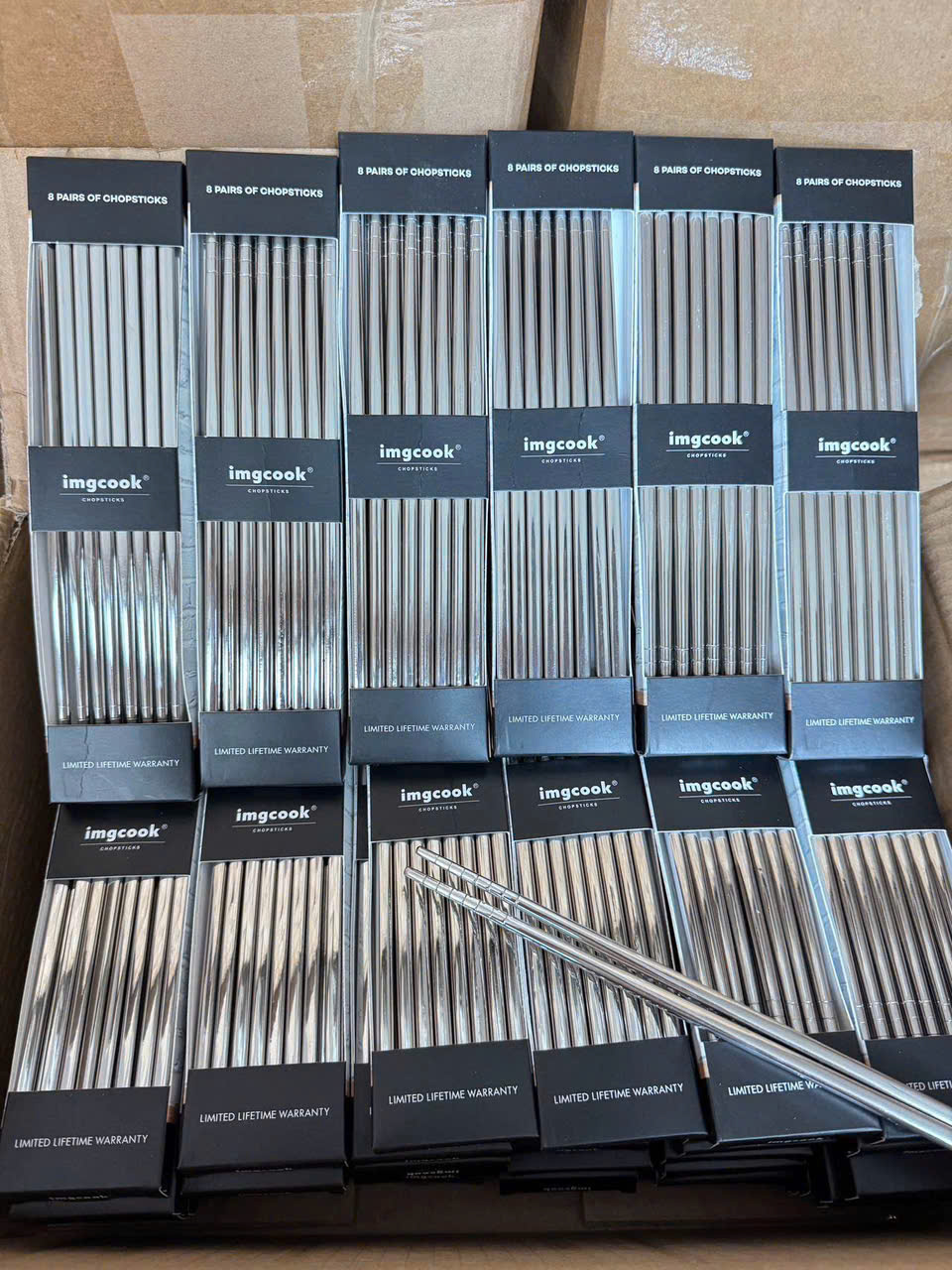 Đũa Inox Imgcook Cao Cấp 304 Chống Trượt – Đũa Ăn Gia Đình An Toàn, Bền Đẹp, Dễ Vệ Sinh- Hàng Chính Hãng MINIIN