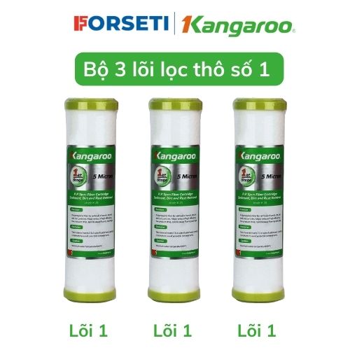 Hình ảnh Combo 3 lõi lọc nước số 1 Kangaroo - Hàng chính hãng