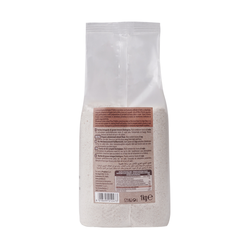 Bột mì nguyên cám hữu cơ 1kg ProBios Organic WholeMeal Wheat Flour