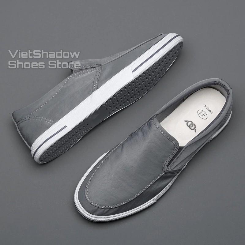 Slip on nam - Giày lười vải nam cao cấp BAODA - Vải polyester (gió) 4 màu tuyệt đẹp - Mã 20062