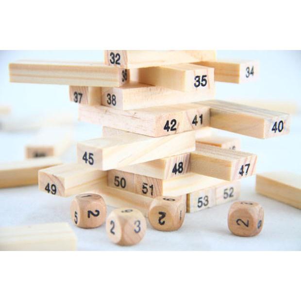 Rút gỗ 54 thanh đồ chơi kết nối gia đình Wiss Toy