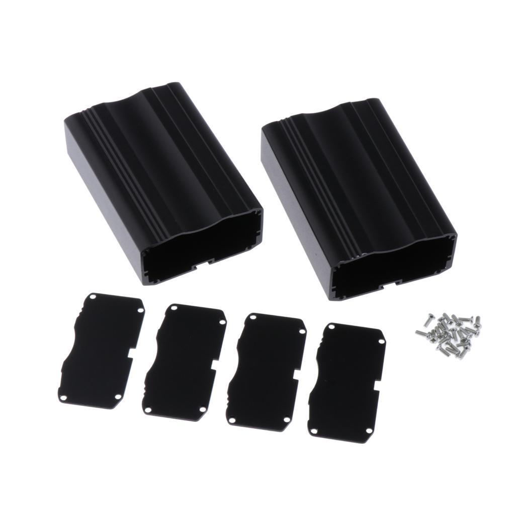 Black Rail Controller Aluminum Case Circuit Board Enclosure Electronic Shell