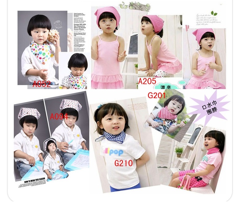 Combo 3 Khăn quàng cổ tam giác thời trangsành điệu, ấn tượng cho bé