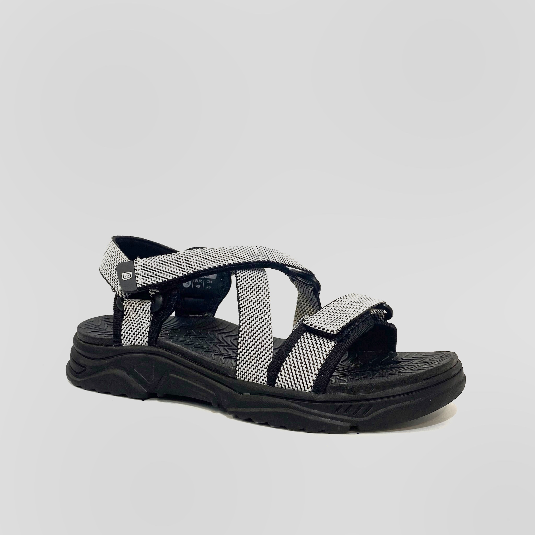 Giày Sandal Nam The Bily Quai Chéo Đôi - Màu Trắng BL02T