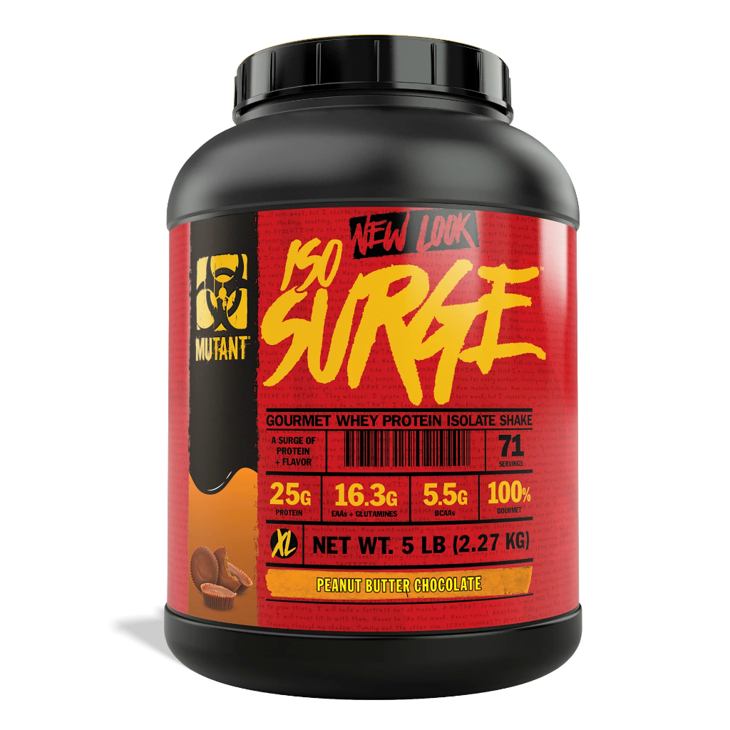 Thực Phẩm Bổ Sung Mutant Iso Surge (2.27Kg/71Liều), 25g Whey Protein Isolate, 16.3g EAA, 5.5g BCAA