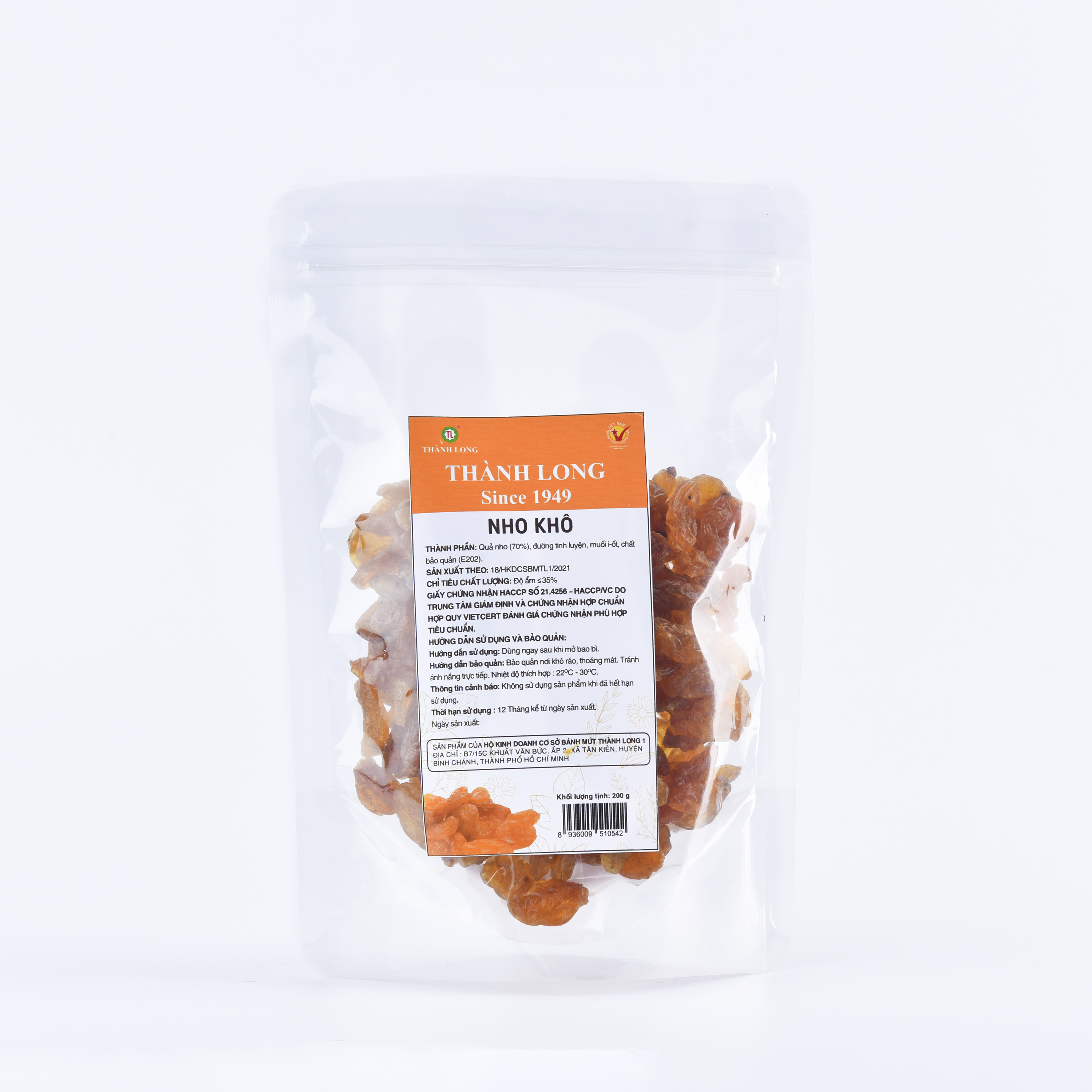 NHO SẤY KHÔ THÀNH LONG 200G - VIỆT NAM