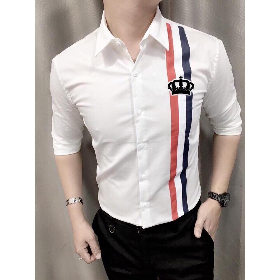ÁO SƠ MI NAM DÀI TAY THỜI TRANG CAO CẤP VƯƠNG NIỆM + TẶNG KÈM ÁO THUN TRƠN