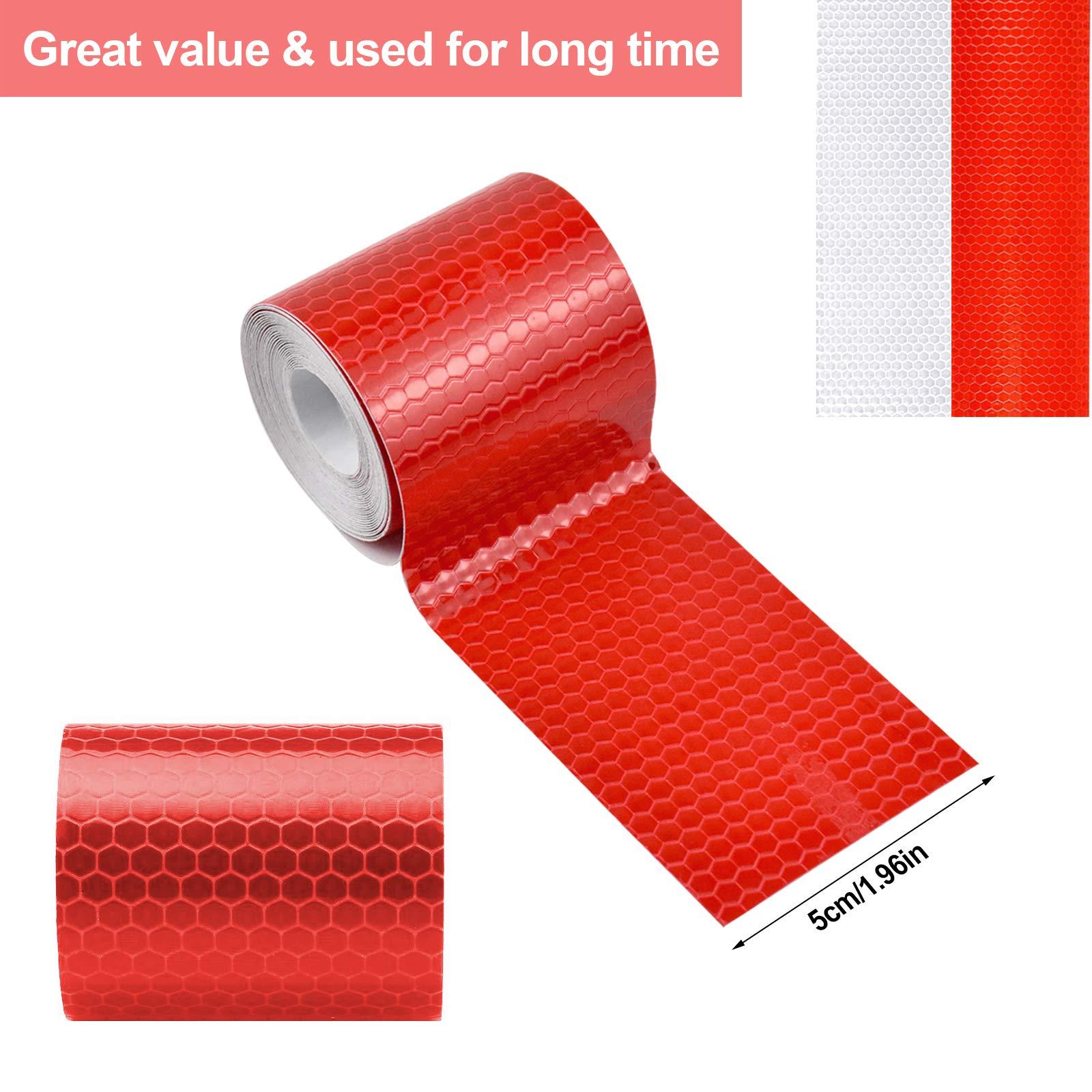 4 mảnh 5 cm x 3 mét phản chiếu băng thông phản chiếu băng phản chiếu băng thông an toàn đánh dấu dải tự dính có độ dính cao cho xe đạp xe ô tô