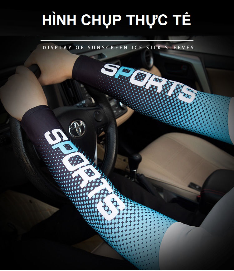 Găng tay chống nắng thể thao cho nam nữ | Sport Sun Protection Sleeves - Thiết kế cá tính, mạnh mẽ