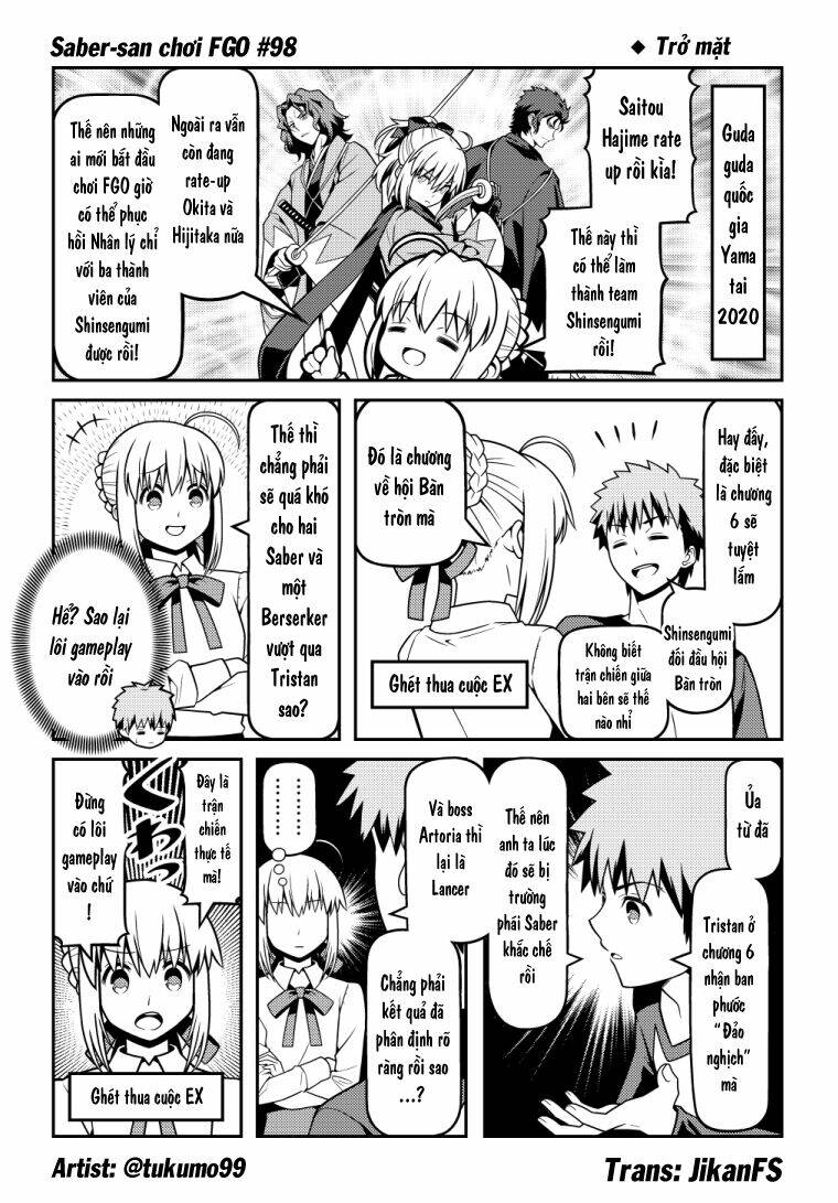 saber-san chơi fgo! chapter 51 54