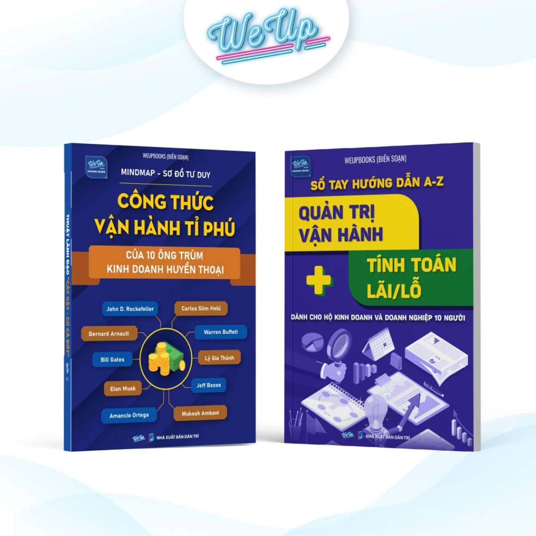Combo 2 sách: Công thức vận hành tỉ phú, Quản trị vận hành tính toán lãi lỗ