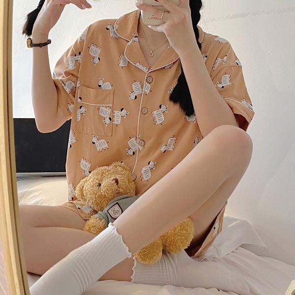 Bộ ngủ pijama chú ngựa cute vải cotton