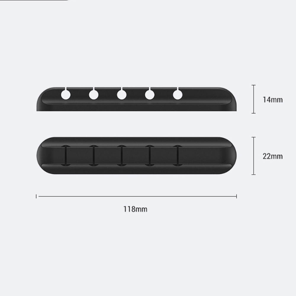 Kẹp silicon giữ cáp sạc điện thoại dán cạnh bàn thương hiệu New Life SSN09- Màu ngẫu nhiên- Hàng chĩnh hãng