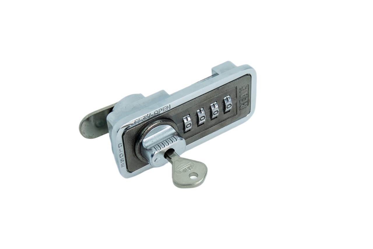 Khóa tủ Real 4 số dọc RL9041-01 keyless lock có chìa dò lại mật khẩu khi quên