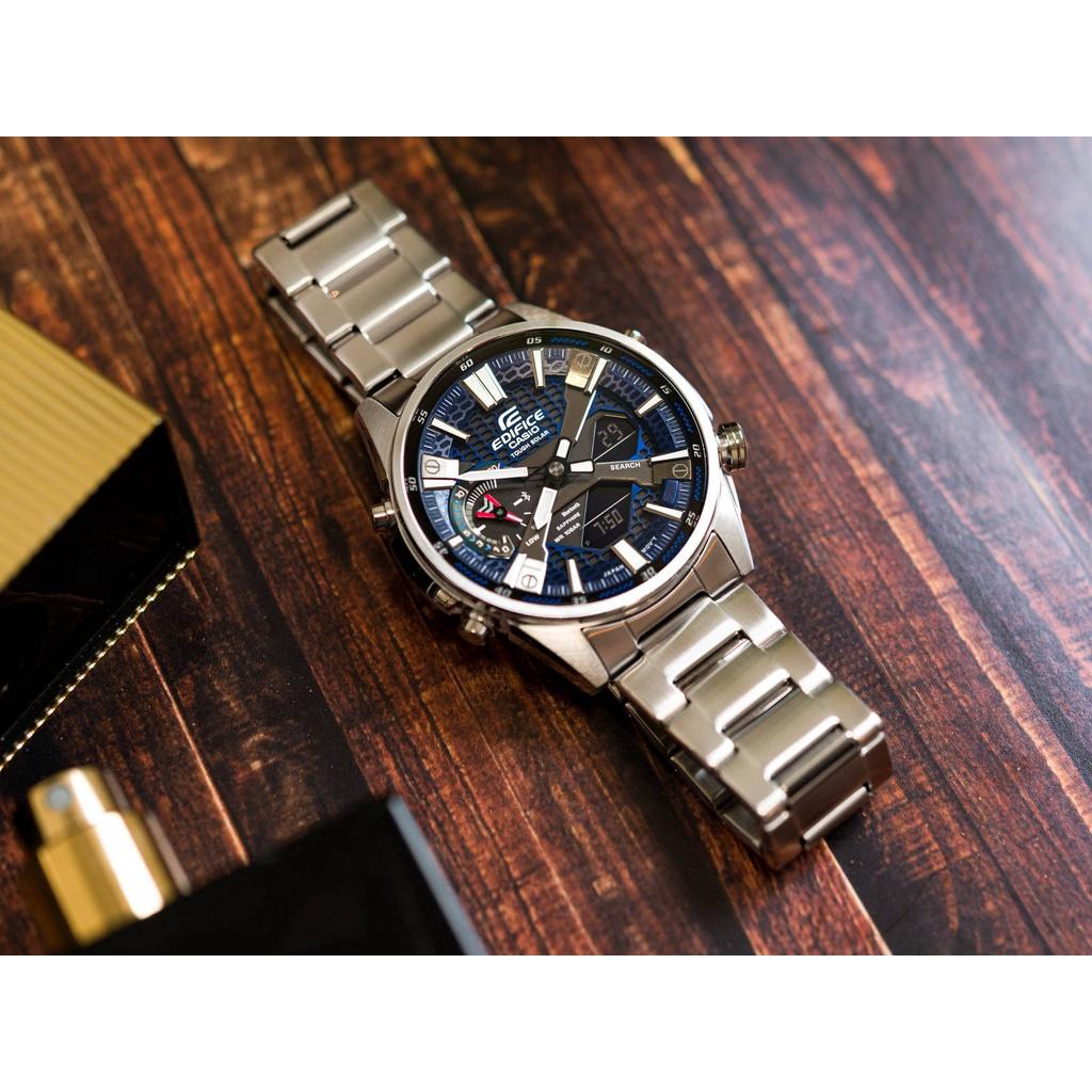 Đồng Hồ Nam Dây Thép Casio Edifice ECB-S100D-2ADF Chính Hãng - ECB-S100D-2A