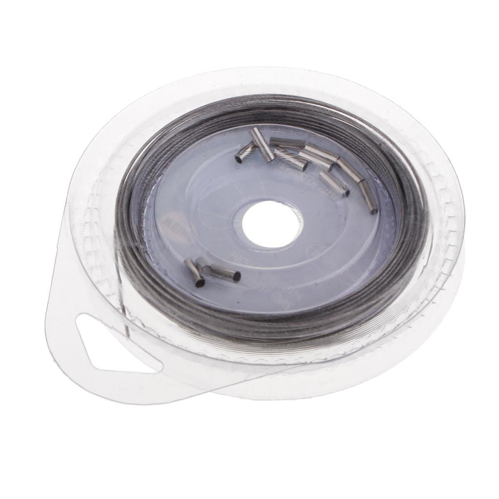 4-in-1 Fishing Wire Ultra Nylon Coated Stainless Steel Leader Wire Long 10m