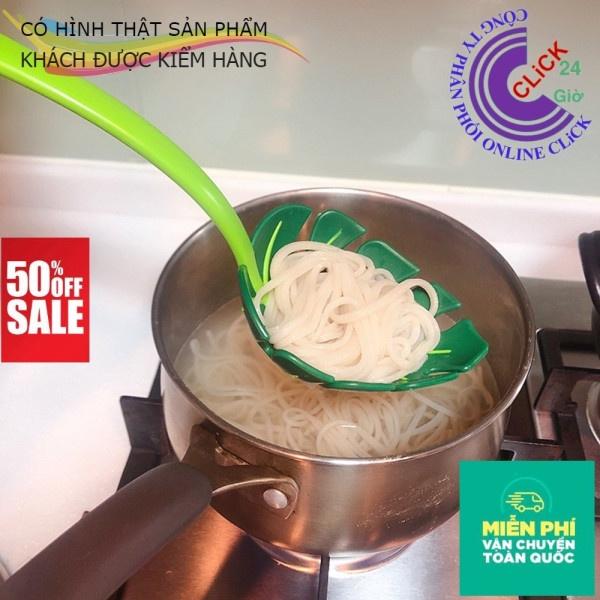 Muỗng Múc Mì Spaghetti Cán Dài Hình Chiếc Lá Nhiều Màu Sắc Sáng Tạo Đa Năng Cho Nhà Bếp - Hàng Cao Cấp