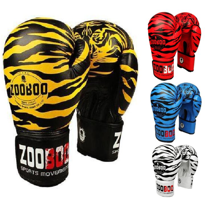 Găng tay đấm bốc boxing mma Zooboo hổ vằn cao cấp thế hệ 5.0 tặng băng đa boxing cuốn tay 3M, êm hơn, ưu việt hơn, bền bỉ hơn, ôm phom hơn - dành cho dân chuyên boxing mma võ tổng hợp