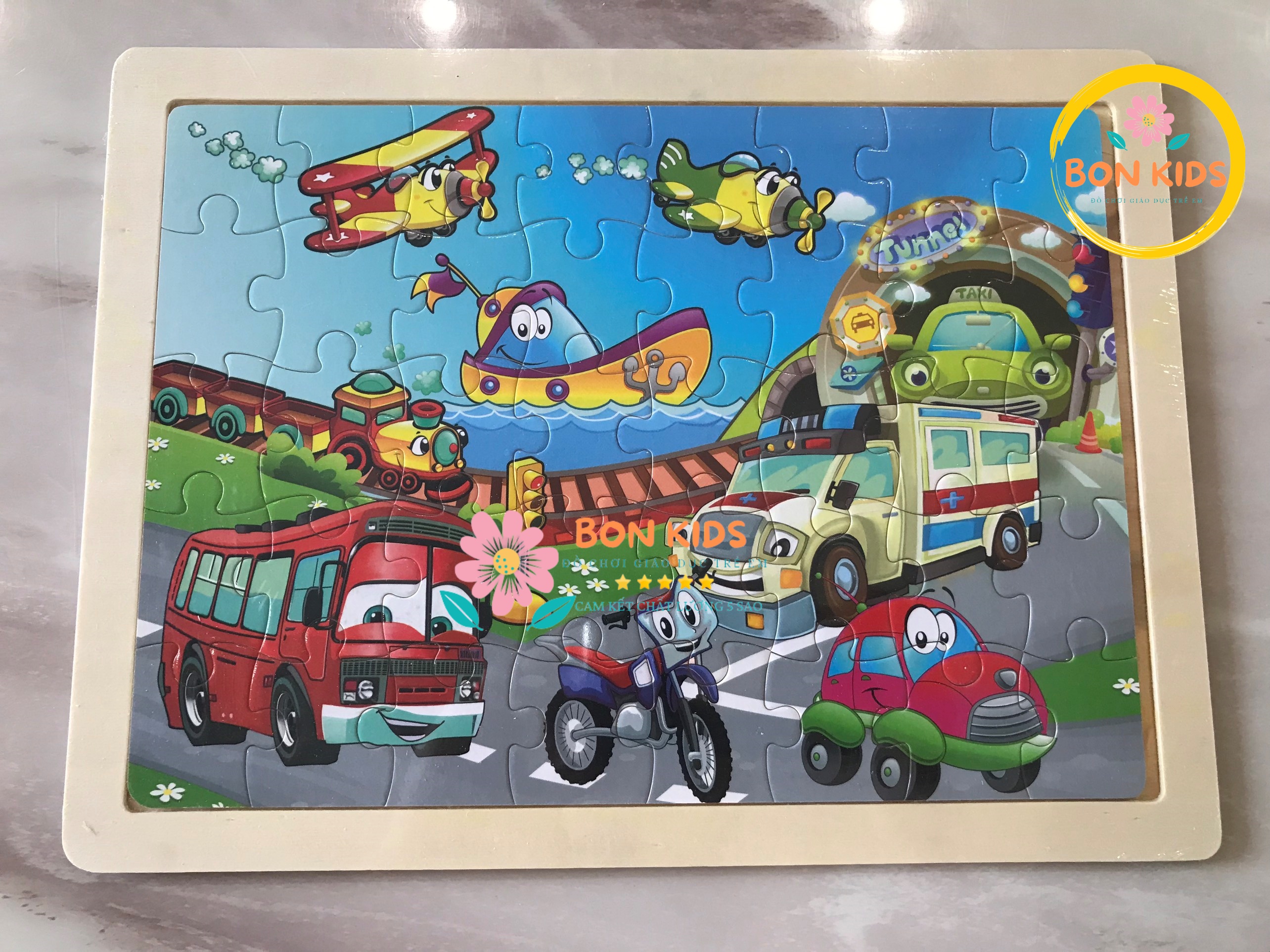 Đồ chơi tranh xếp hình 40 mảnh puzzle cho bé - Đồ chơi thông minh trẻ em