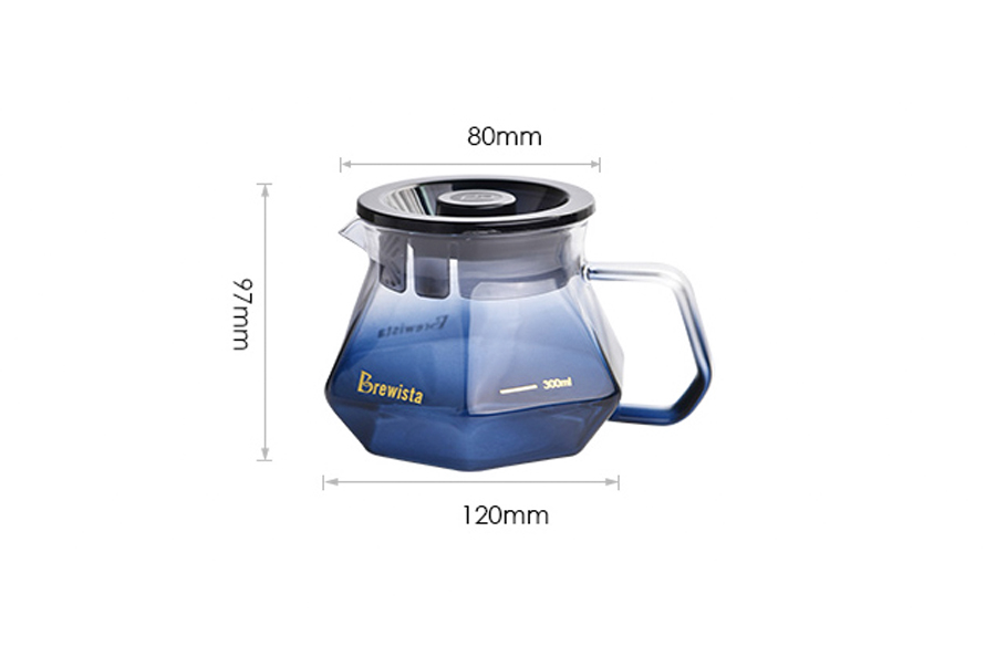 Bình chứa cà phê Server Brewista X-series 400ml - màu xanh