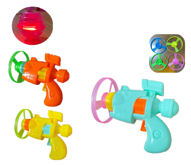 Đồ Chơi Trẻ Em Bắn Vòng Cho Bé 12cm Kèm 4 Vòng Quay