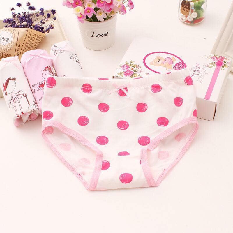 Quần chip tam giác bé gái set 4 cái 4 màu nhiều mẫu