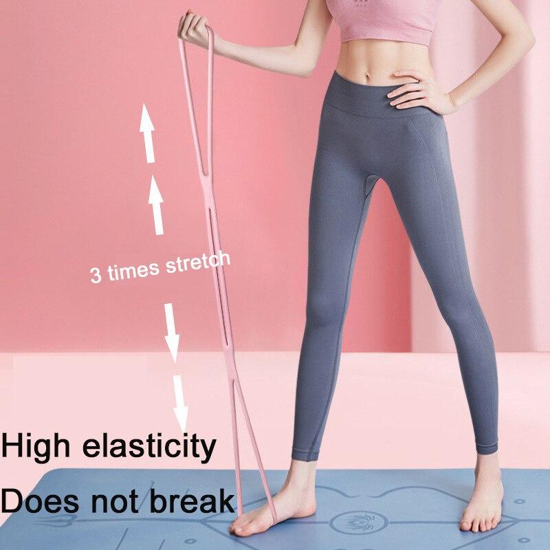 Bazi Yoga Belt Gym Equipment Stretching Muscle Training Open Shoulders Beautiful Back Stretching Fitness Belt Exercise At Home