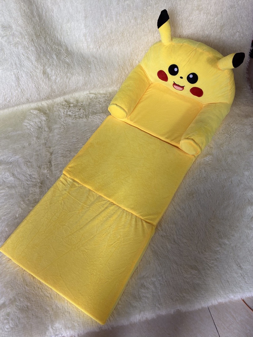 Ghế Lười Bông Cho Bé Hình Thú Pikachu