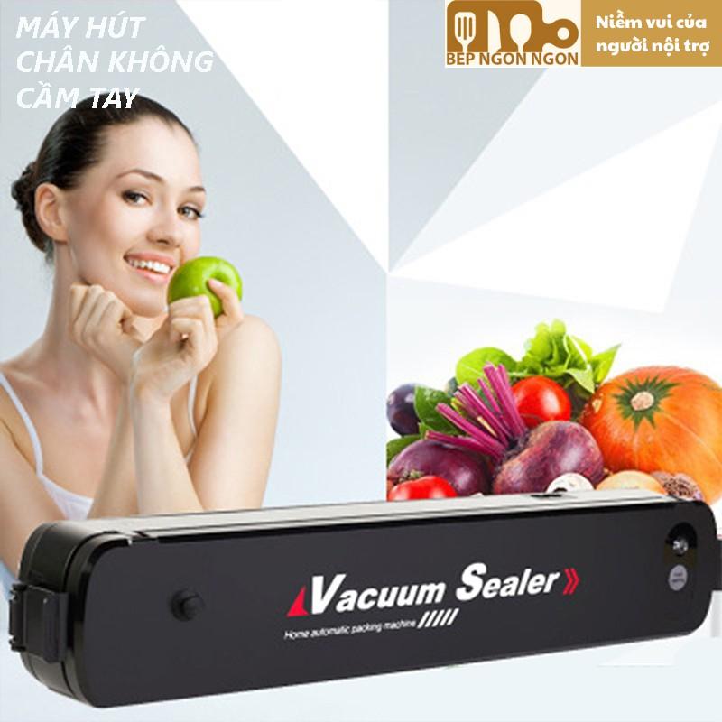 Máy hút chân không cầm tay Vacuum Sealer công suất lớn Máy hàn miệng túi mini Máy ép ch