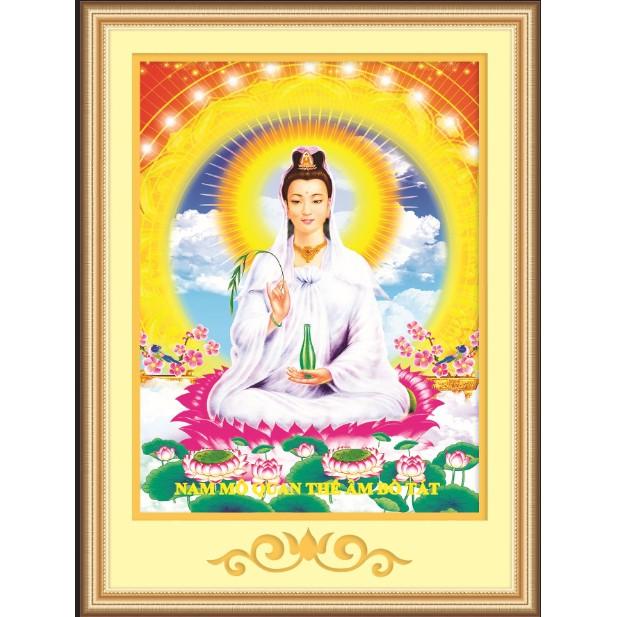 Tranh thêu PHẬT QUAN ÂM BỒ TÁT 53523 (48x61cm)