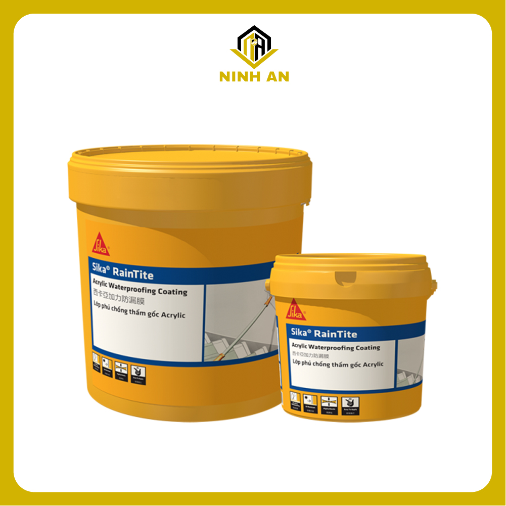 Sika Raintite - Thùng 4kg - Hợp chất chống thấm đàn hồi kháng UV