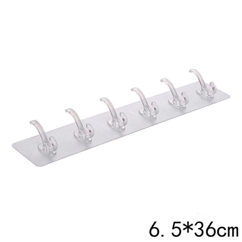 THANH 6 MÓC TREO TƯỜNG TIỆN ÍCH KHÔNG CẦN KHOAN TƯỜNG SIÊU CHẮC