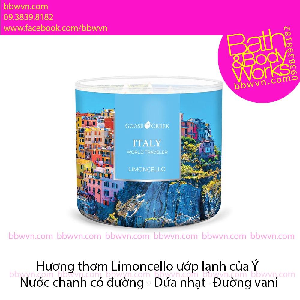 Nến thơm Goose Creek ITALY Limoncello bộ WORLD TRAVELER CANDLES