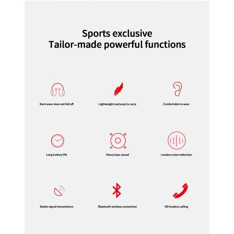 Tai Nghe Bluetooth 5.1 Không Dây Đeo Cổ Có Mic Chống Ồn Âm Thanh Bass B7