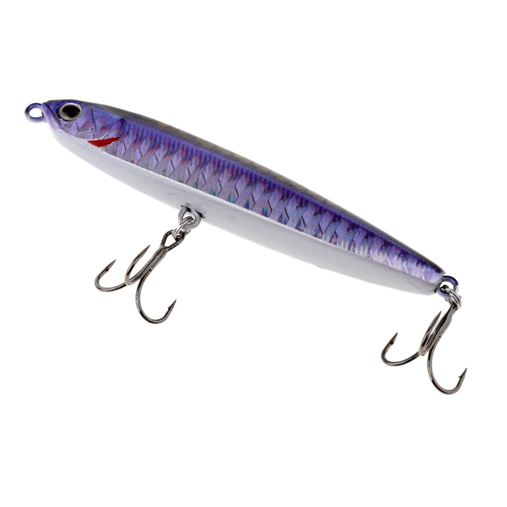 Fishing Lure Bait 7.5cm-2.95"/10g Lead Fish Baits Nickel Jigging Silver