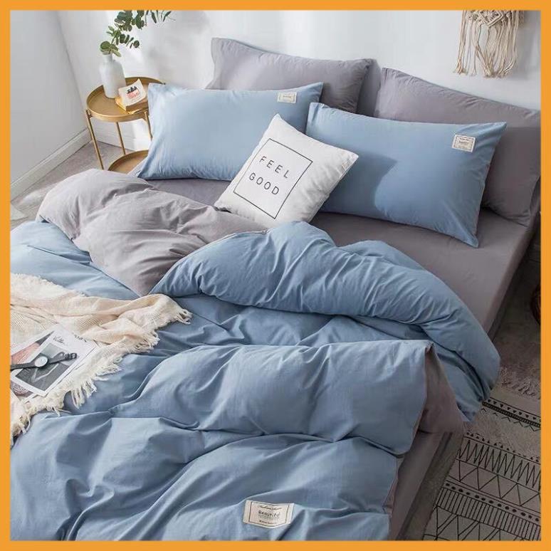 Bộ Chăn Ga Cotton Tici Cao Cấp Phong Cách Hàn Quốc Đủ Size Đủ Màu Hàng Đẹp Loại 1