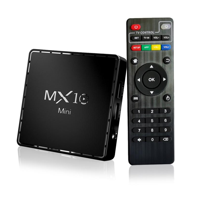 Android TV Box Ram 2G, bộ nhớ 16G, Android 10.0, xem video 4K, hỗ trợ giọng nói, xem nhiều kênh truyền hình MX10MINI