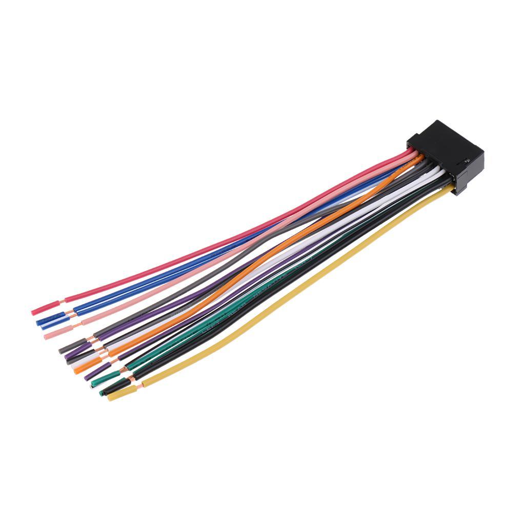 2X Audio Speaker Connector Wire Harness For  CDA-9887 Aftermarket Radio