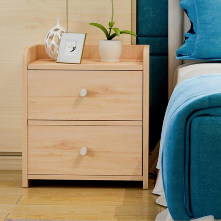 Tủ gỗ đầu giường 3 hộc 1 ngăn kéo sang trọng