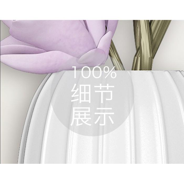 Tranh dán tường Phong cách Bắc Âu bình hoa ba chiều nổi bật, Tranh dán tường 3d hiện đại , MS835578