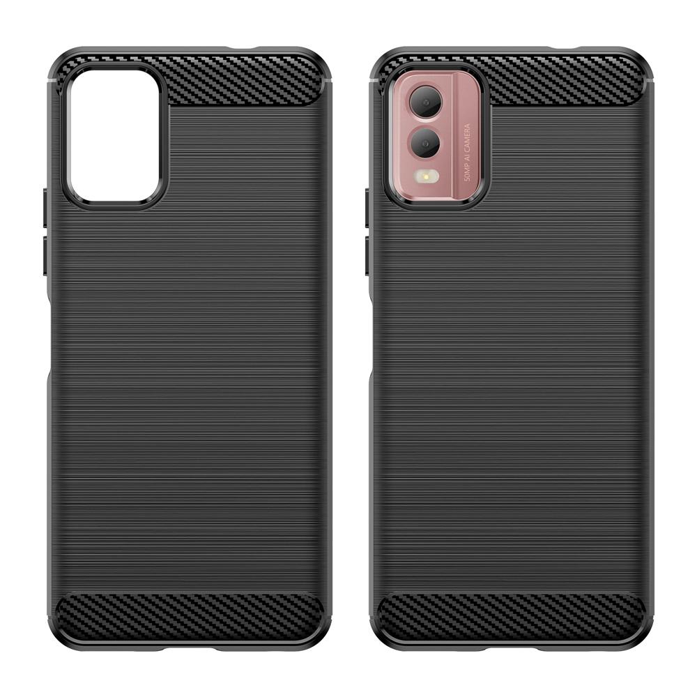 Ốp lưng cho Nokia C32 silicone mềm Carbone phay xước chống sốc chống vân tay