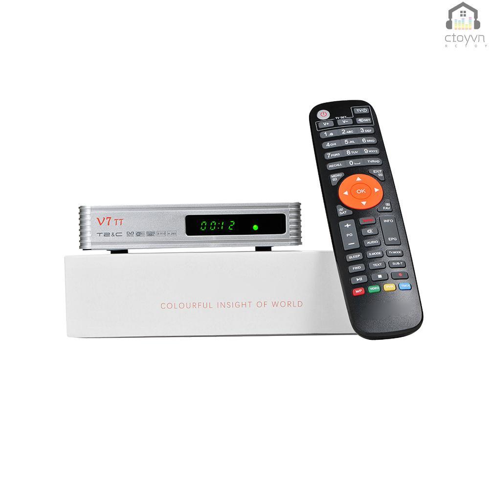 Đầu thu TV V7 TT 1080P Full HD DVB-T/T2/Cable/J.83B hỗ trợ USB PLP hỗ trợ USB PVR
