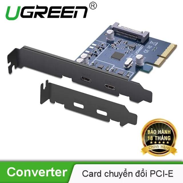 Ugreen UG30773US230TK Card PCI Express sang 2 cổng TYPE C 3.1 Cao Cấp - HÀNG CHÍNH HÃNG